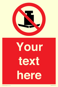 Custom No Heavy Loads Sign